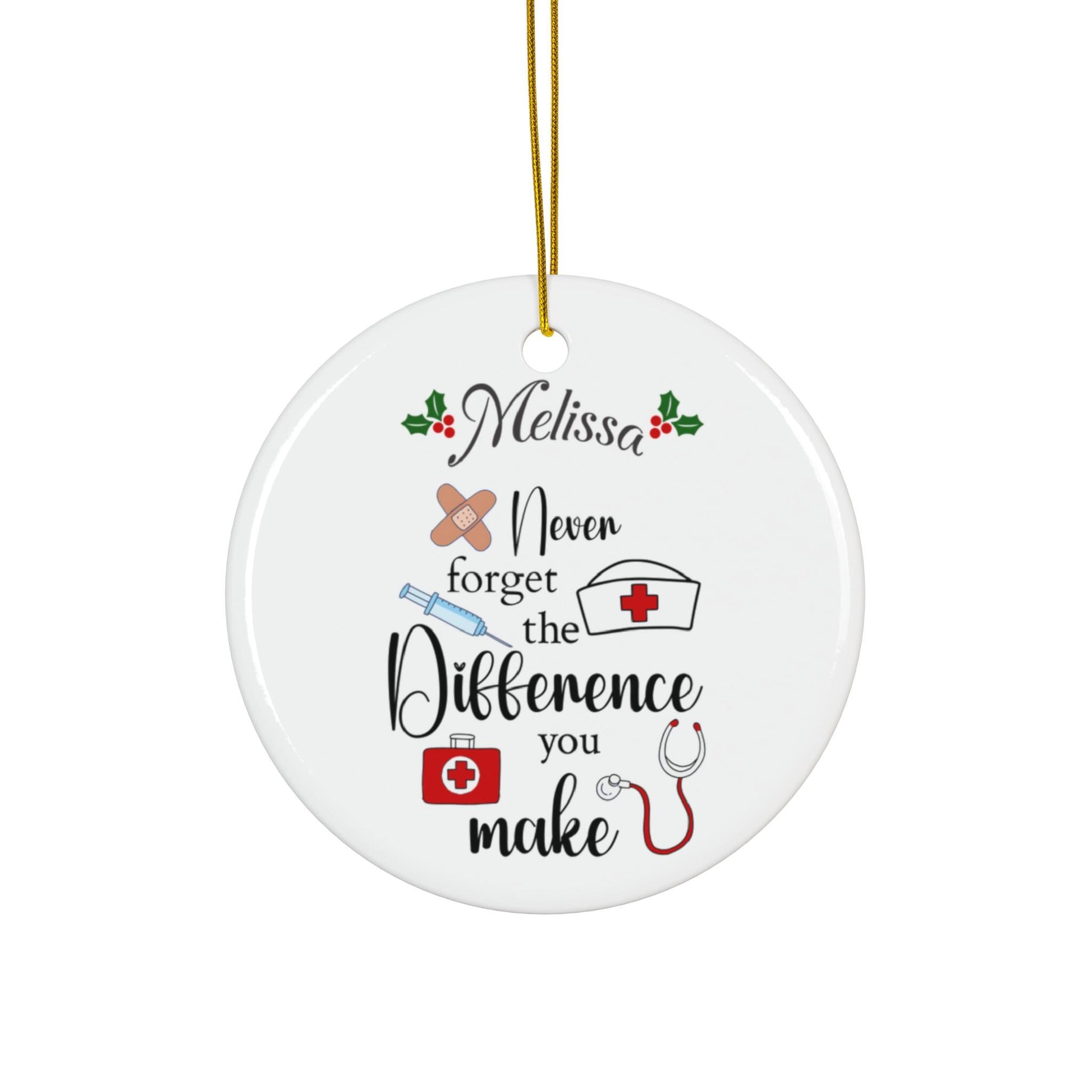 Personalized Ceramic Ornament for Nurses/Registered Nurses
