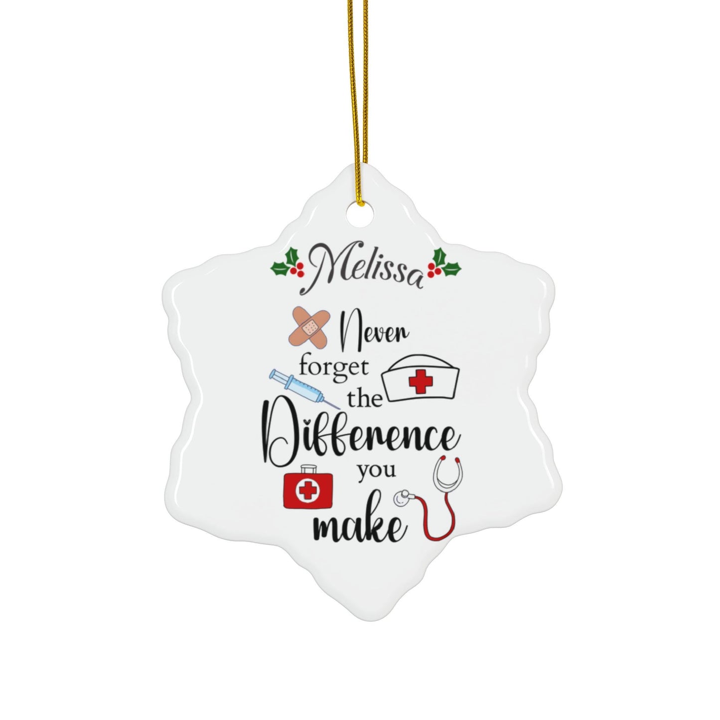 Personalized Ceramic Ornament for Nurses/Registered Nurses