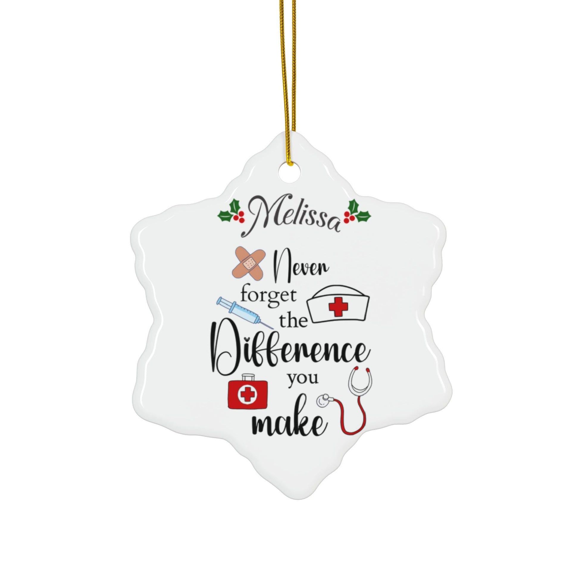 Personalized Ceramic Ornament for Nurses/Registered Nurses