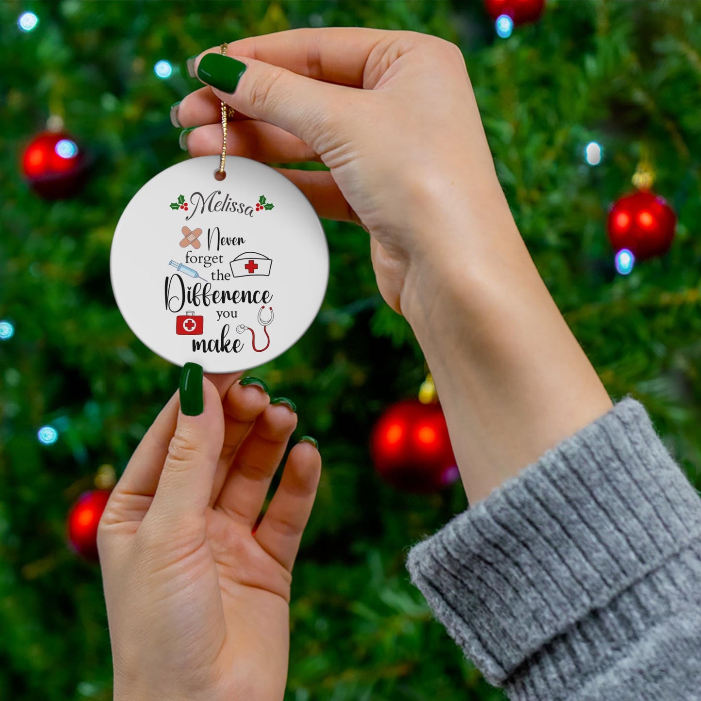 Personalized Ceramic Ornament for Nurses/Registered Nurses