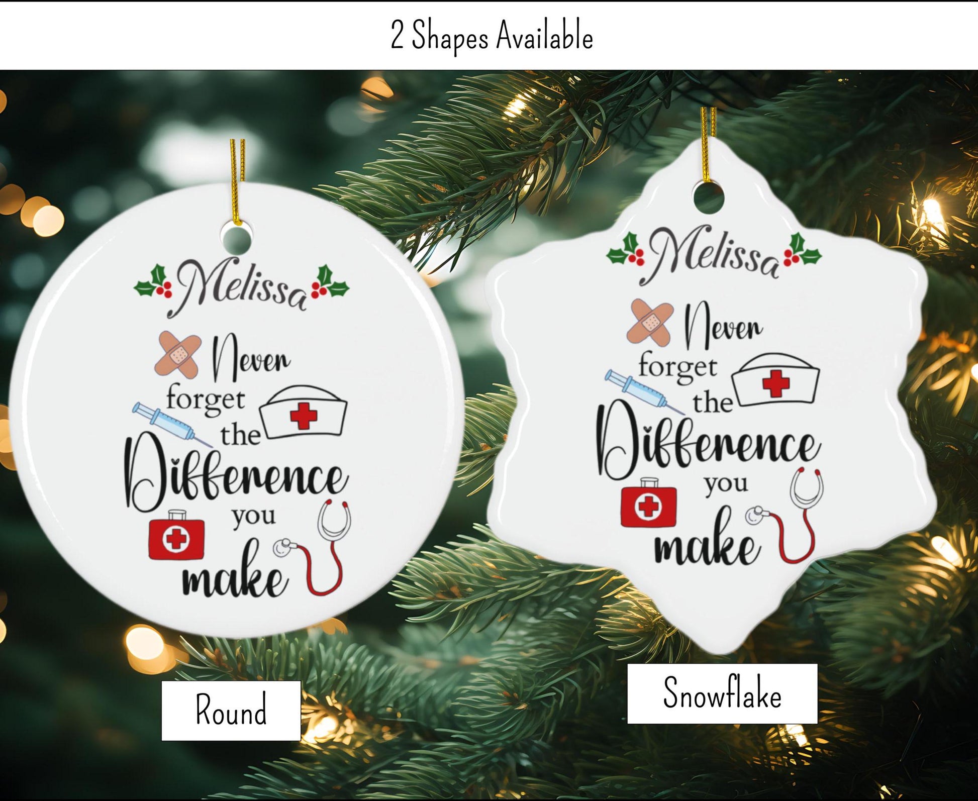 Personalized Ceramic Ornament for Nurses/Registered Nurses