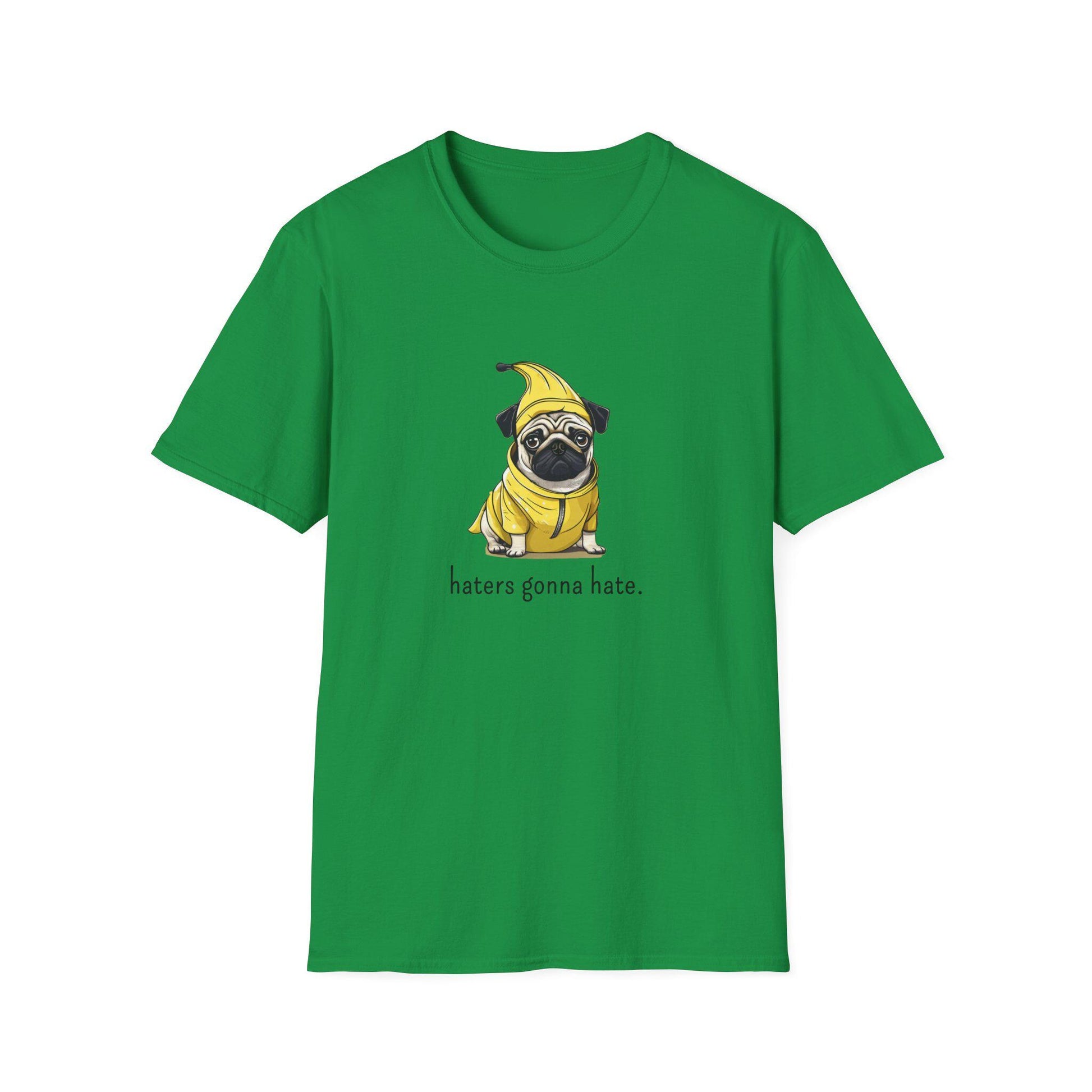 Pug in Banana Costume T-Shirt, Pug Lover Tee, Dog Costume Shirt, Playful Pug Top, Cute Pet Owner Gift