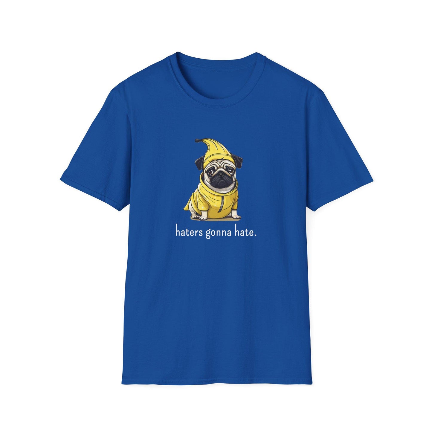 Pug in Banana Costume T-Shirt, Pug Lover Tee, Dog Costume Shirt, Playful Pug Top, Cute Pet Owner Gift