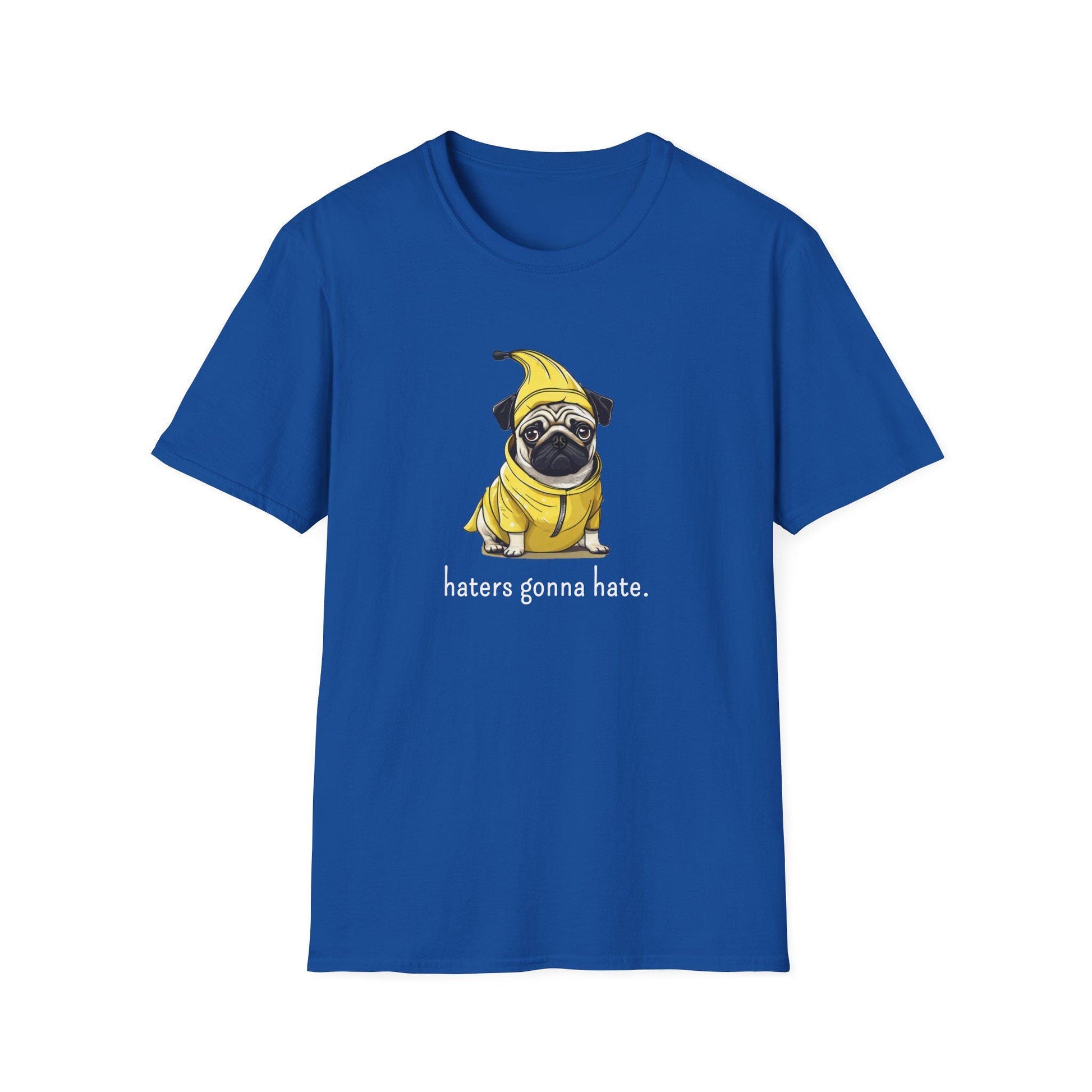 Pug in Banana Costume T-Shirt, Pug Lover Tee, Dog Costume Shirt, Playful Pug Top, Cute Pet Owner Gift