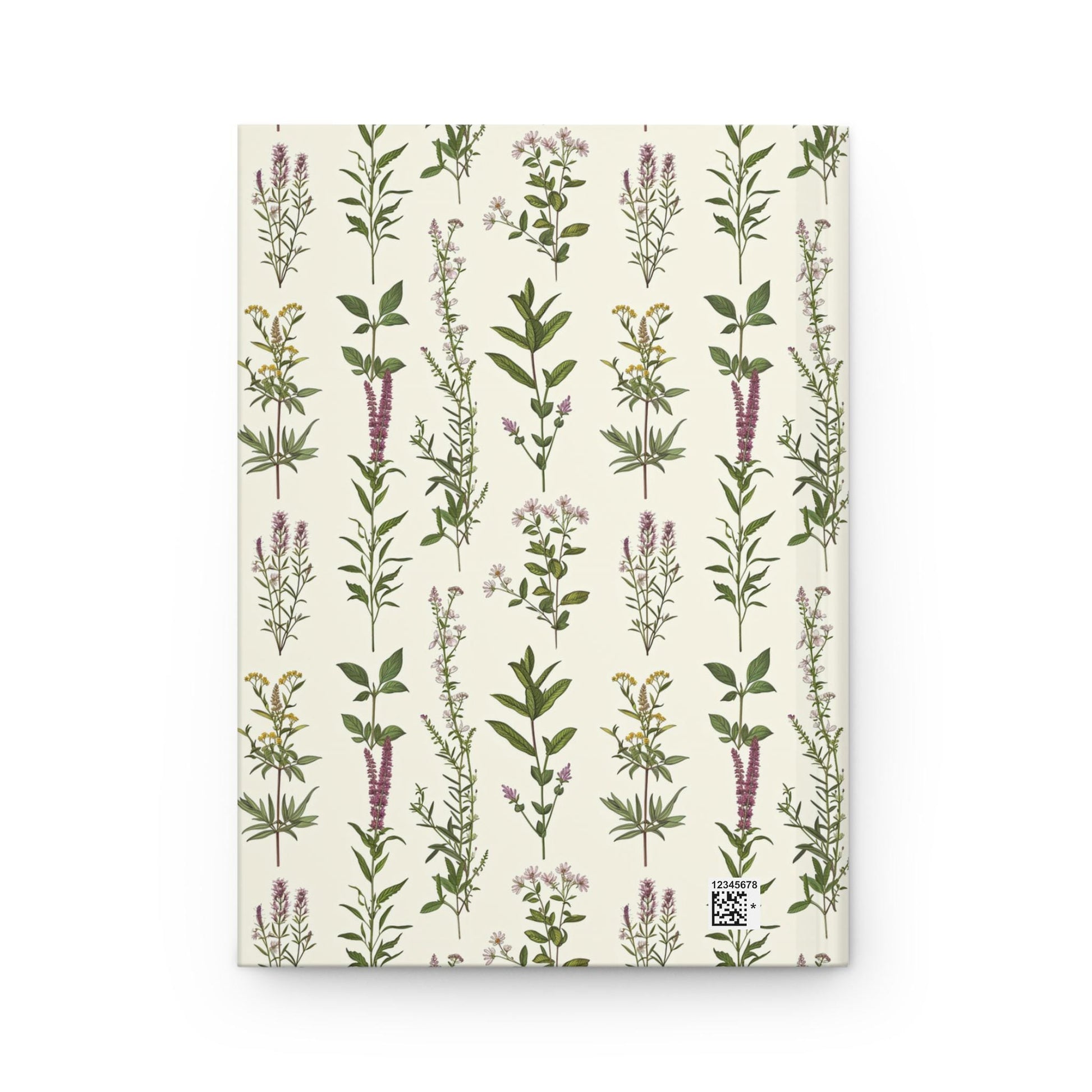 Vintage Herbal Botanical Hardcover Journal, Matte Finish Notebook, Botanical Diary, Rustic Journal, Gift for Nature Lover, Floral Planner
