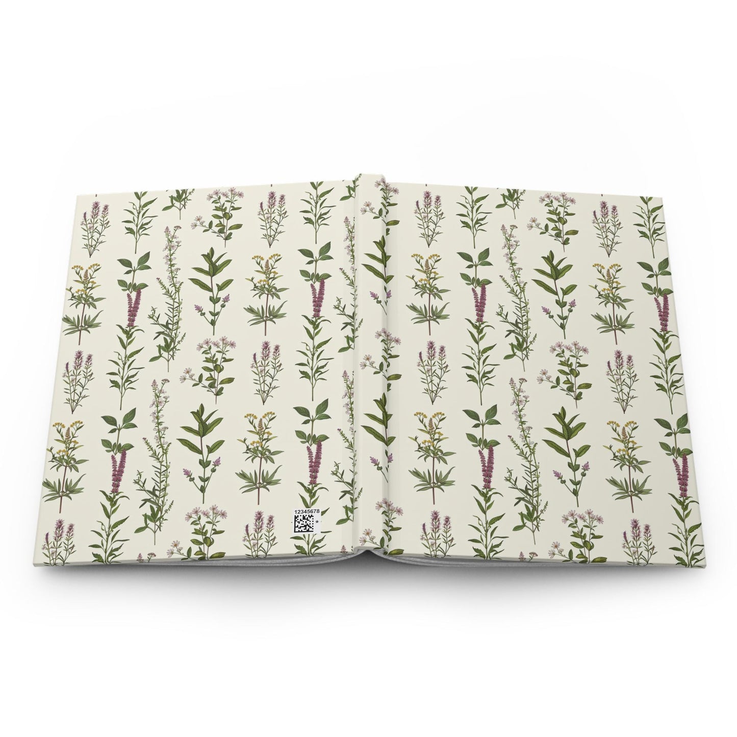 Vintage Herbal Botanical Hardcover Journal, Matte Finish Notebook, Botanical Diary, Rustic Journal, Gift for Nature Lover, Floral Planner