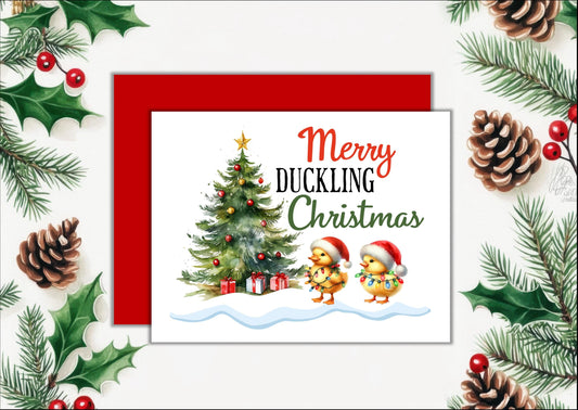 Merry Duckling Christmas Cards, Christmas Cards, Holiday Cards