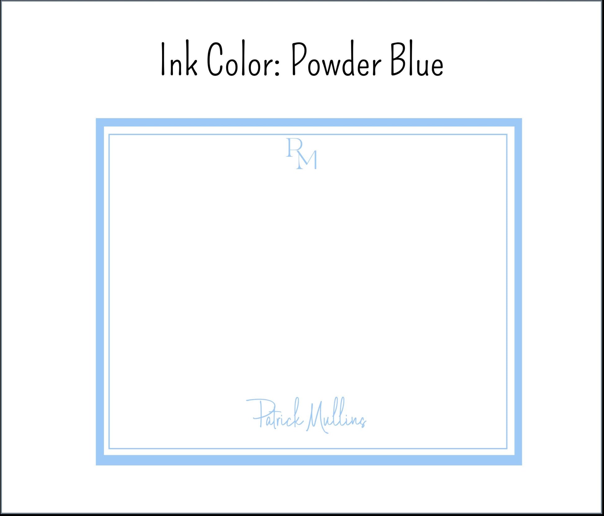Personalized Stationery Modern Style - Set of note cards & envelopes