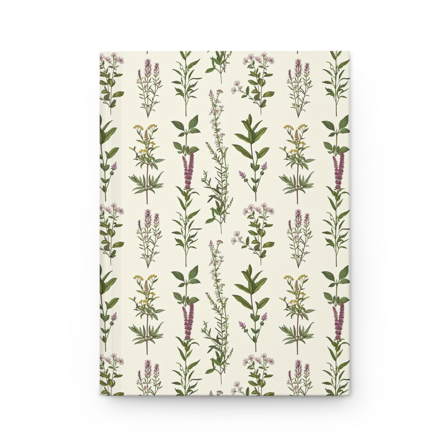 Vintage Herbal Botanical Hardcover Journal, Matte Finish Notebook, Botanical Diary, Rustic Journal, Gift for Nature Lover, Floral Planner