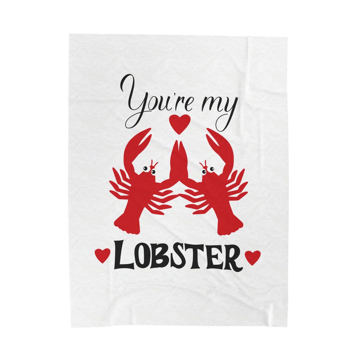 Plush Blanket - You're My Lobster, Friends TV Show, Valentine's Day Gift, Sweet Cute Throw, Cozy Bedding