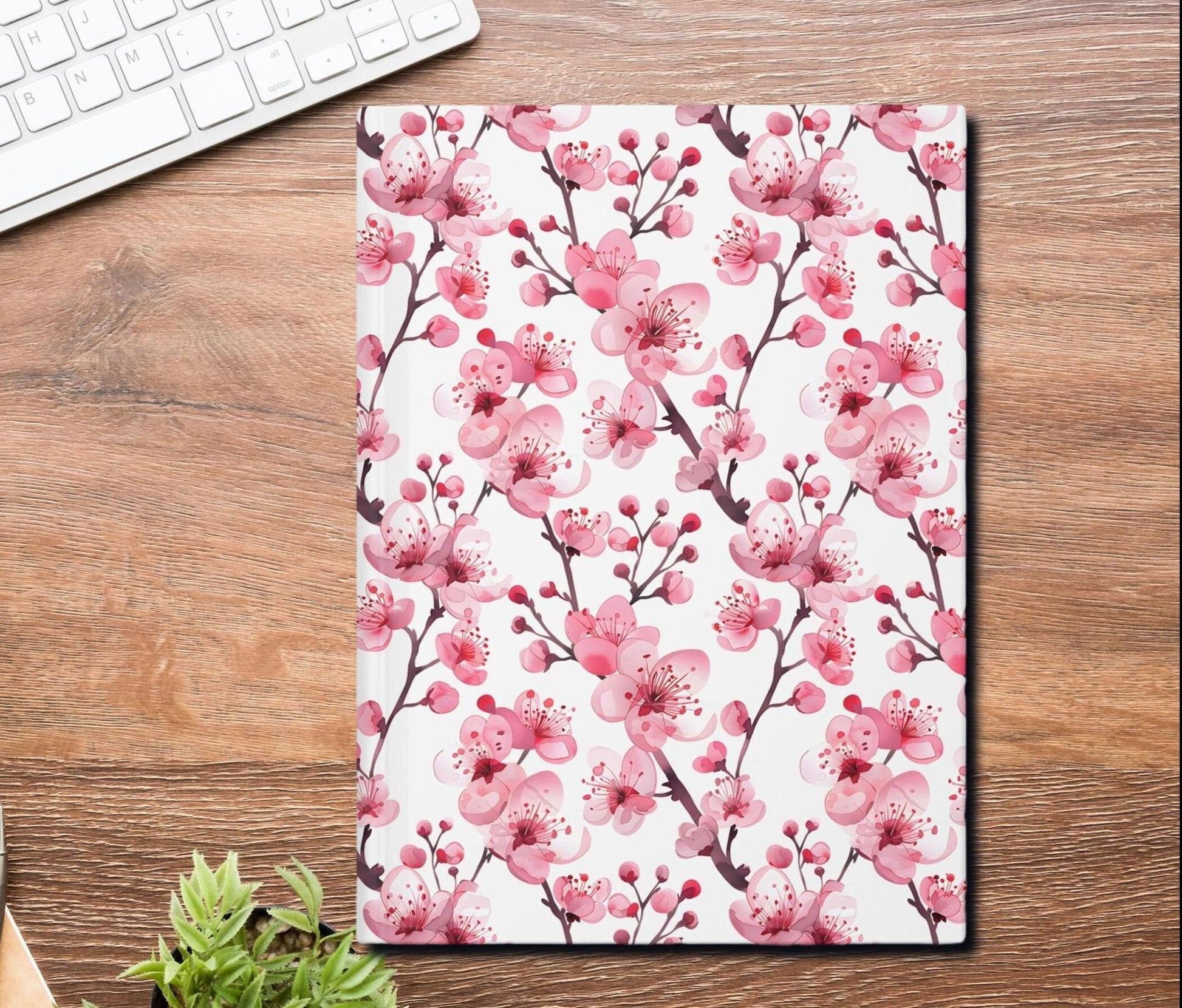 Cherry Blossoms Journal, Matte Hardcover Notebook, Floral Bullet Journal, Zen Stationery Gift, Botanical Writing Journal, Nature Lover Diary
