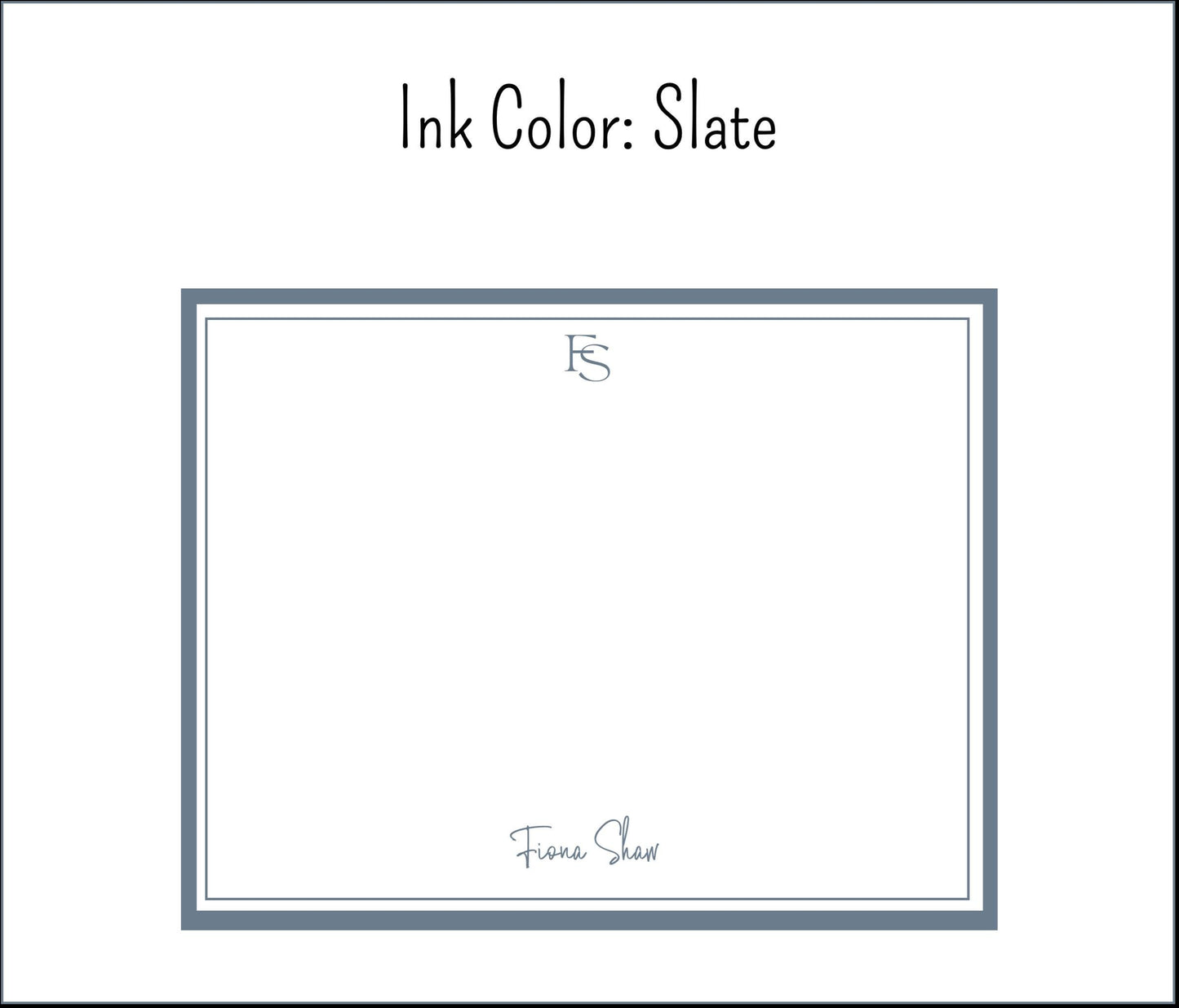 Personalized Stationery Modern Style - Set of note cards & envelopes
