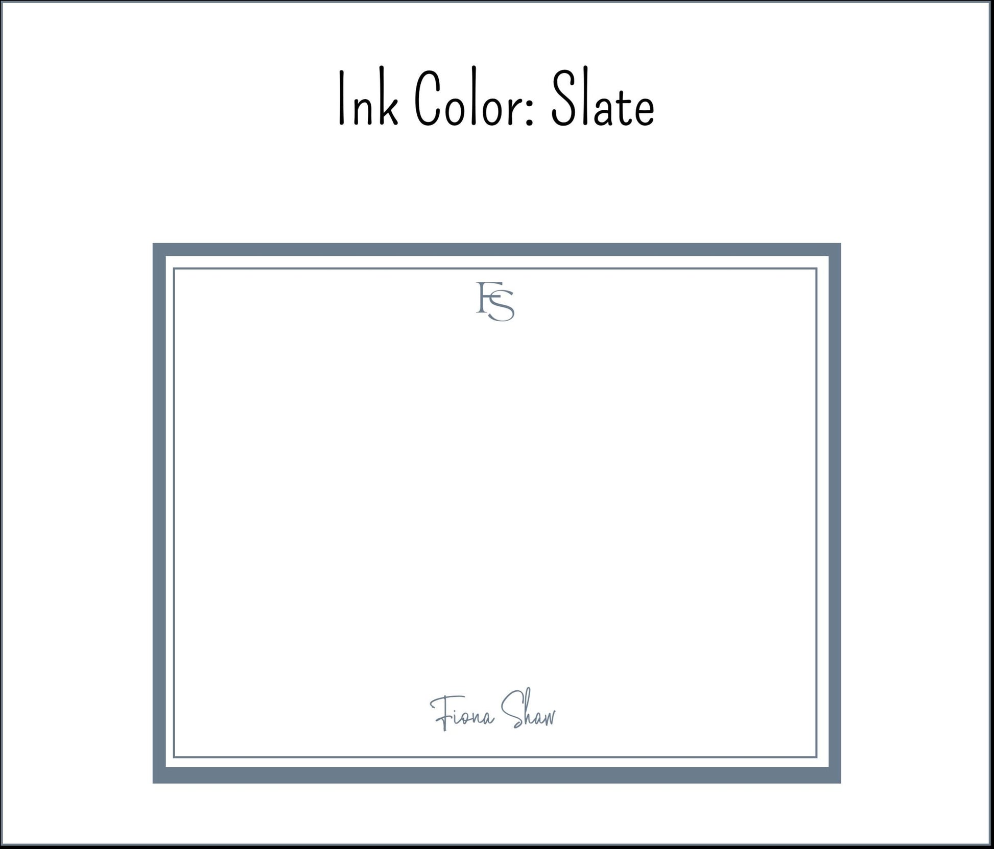 Personalized Stationery Modern Style - Set of note cards & envelopes