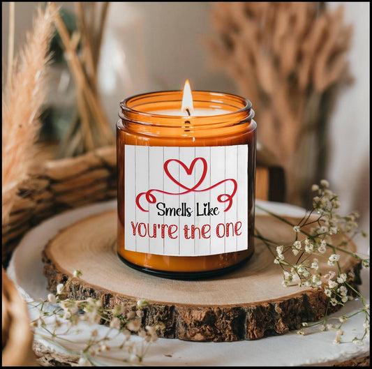 Scented Candles, Romantic Jar Candle Gift, Valentine's Day Candle, Anniversary Gift, Coconut Apricot Wax Candle, Home Fragrance
