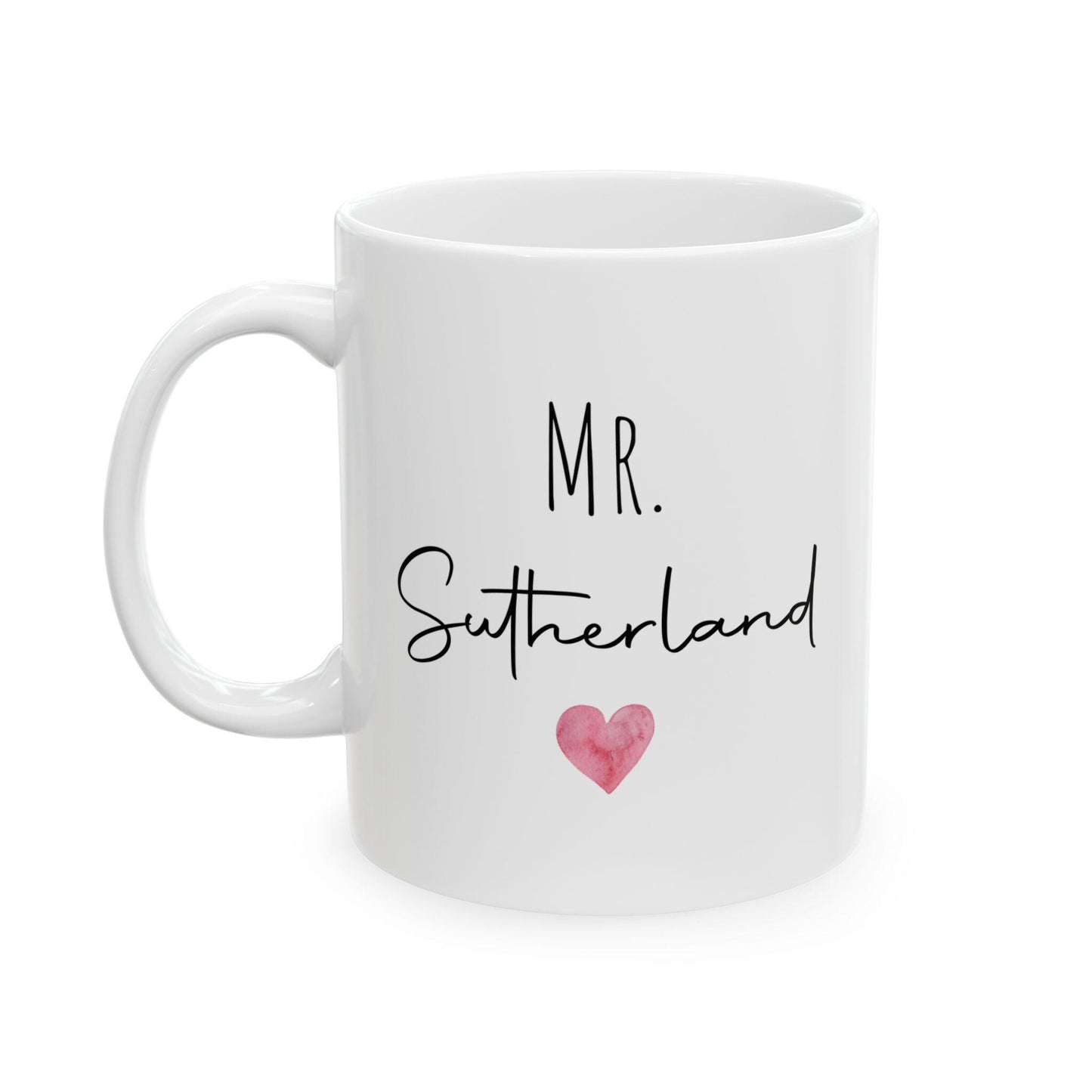 Couple's Mug Set, Mr and Mrs Mugs, Valentine's Day Gift, Wedding Gift, Anniversary Gift, Couple Gift