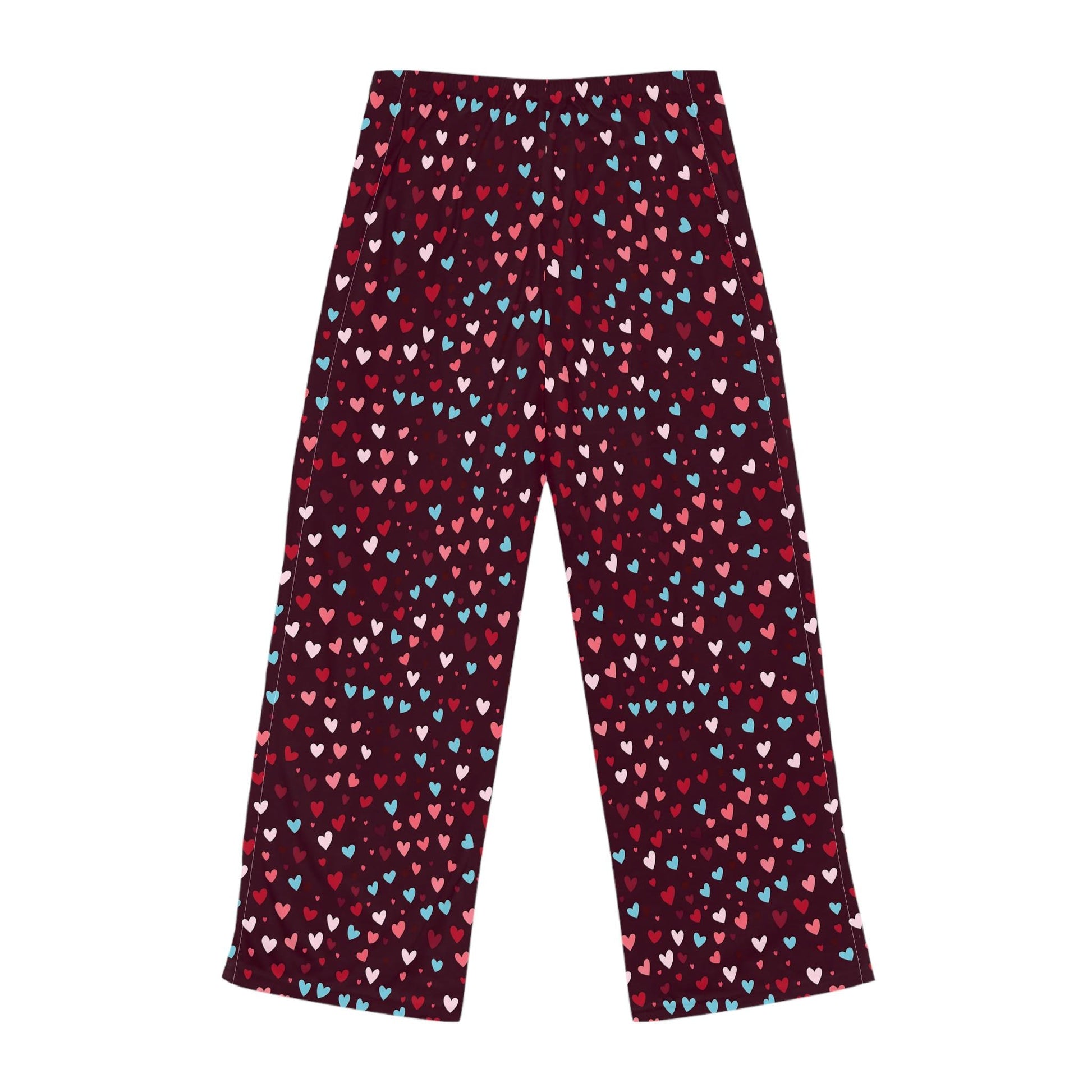 Heart Pattern Women's Pajama Pants, Valentine's Day Gift, Anniversary Pajamas, Comfy Sleepwear, Cute Lounge Pants