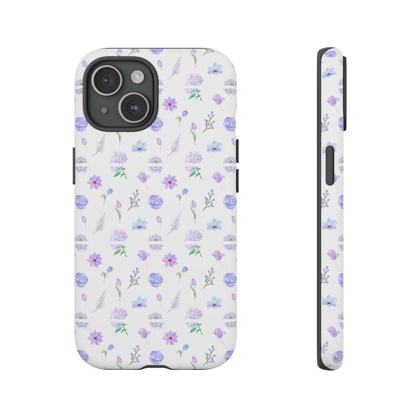 Phone Case, Colorful Wildflower Pattern Tough Cases, Protective Phone Cover, Floral Print Phone Accessories, Dainty Flower Phone Shell,