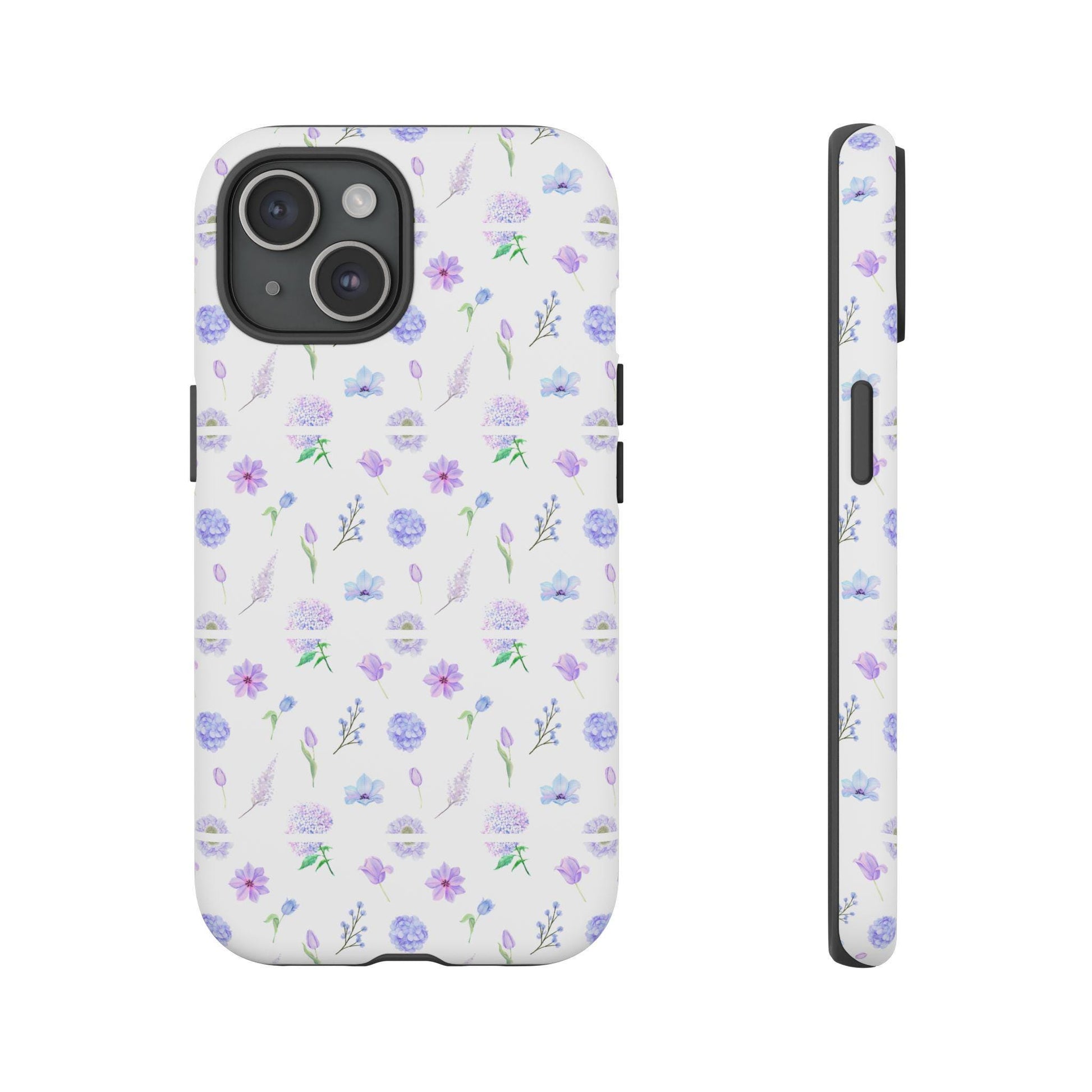 Phone Case, Colorful Wildflower Pattern Tough Cases, Protective Phone Cover, Floral Print Phone Accessories, Dainty Flower Phone Shell,