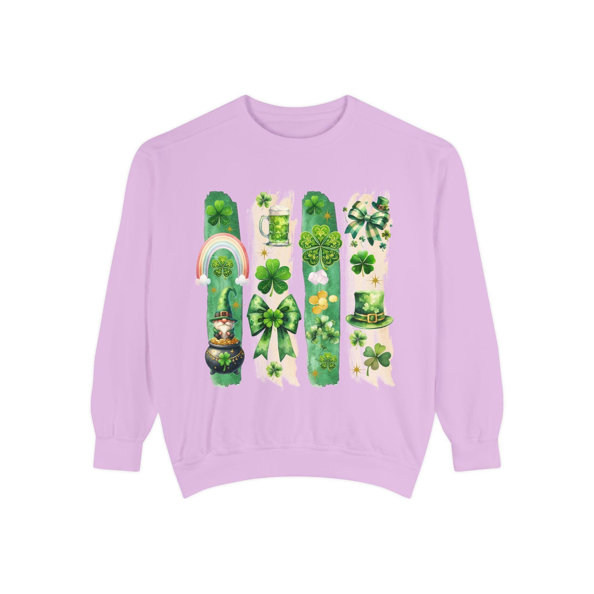 St. Patrick's Day Sweatshirt, Unisex Shamrock Sweater, Lucky Green Sweatshirt, Holiday Fashion, Cozy Gift Idea, Comfort Colors Sweatshirt