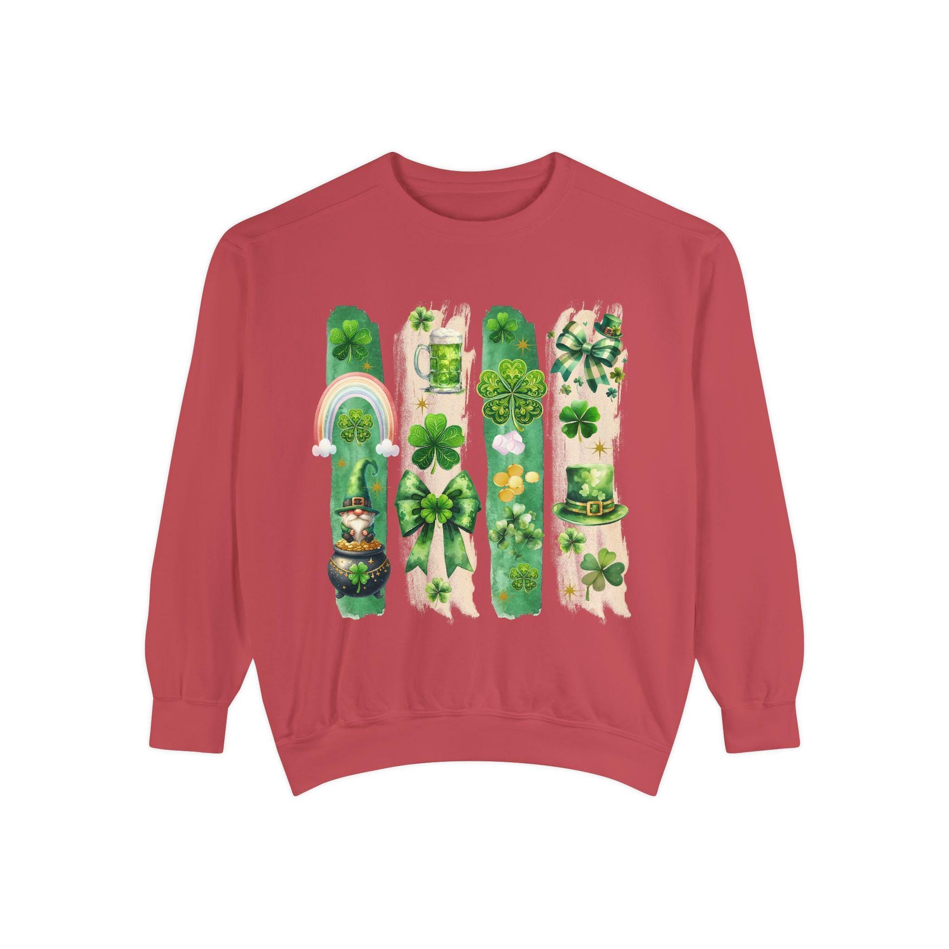 St. Patrick's Day Sweatshirt, Unisex Shamrock Sweater, Lucky Green Sweatshirt, Holiday Fashion, Cozy Gift Idea, Comfort Colors Sweatshirt
