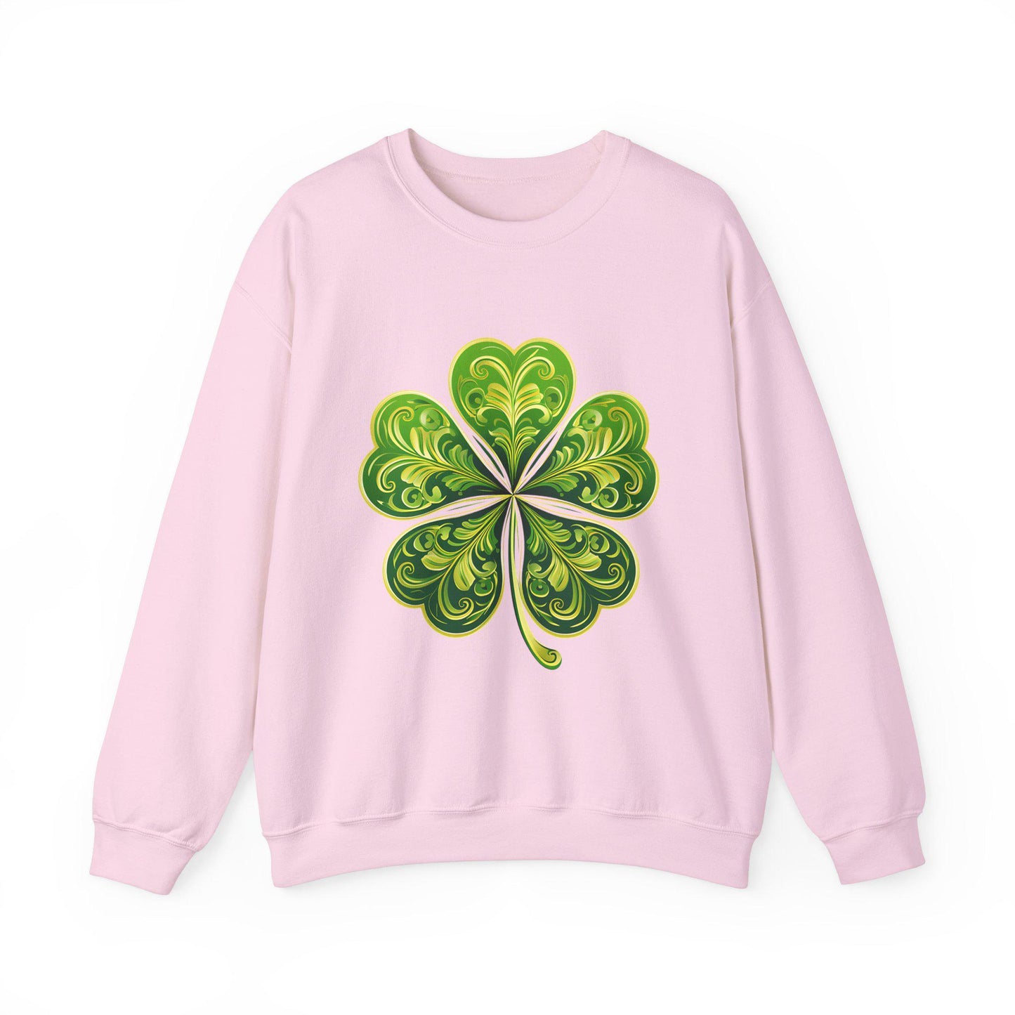 Saint Patrick's Day Shamrock Sweatshirt, Unisex Crewneck Jumper, Irish Gift, St. Paddy's Day, Green Pullover, Lucky Charm, Celtic Apparel