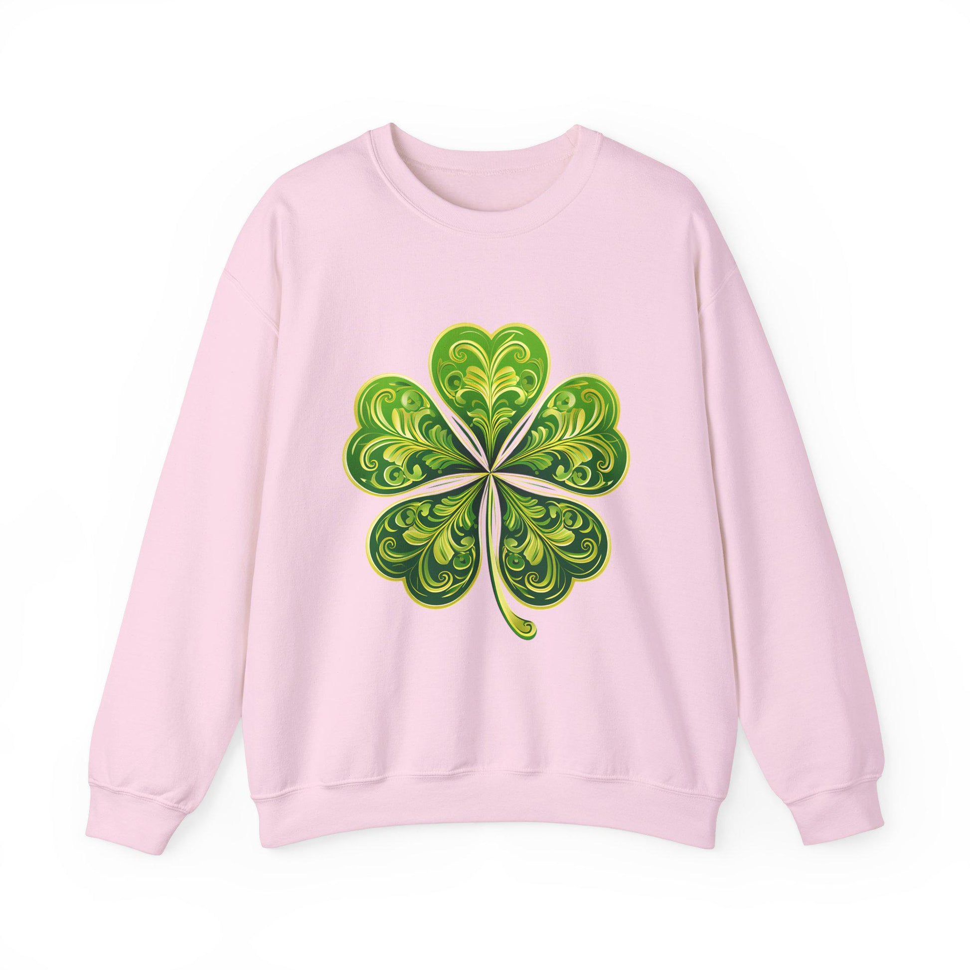 Saint Patrick's Day Shamrock Sweatshirt, Unisex Crewneck Jumper, Irish Gift, St. Paddy's Day, Green Pullover, Lucky Charm, Celtic Apparel