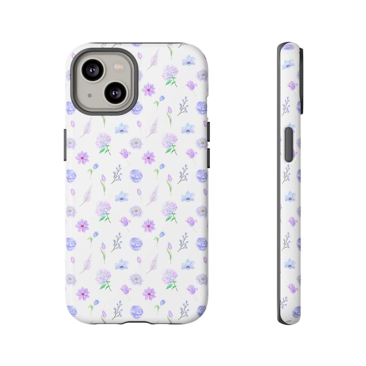 Phone Case, Colorful Wildflower Pattern Tough Cases, Protective Phone Cover, Floral Print Phone Accessories, Dainty Flower Phone Shell,