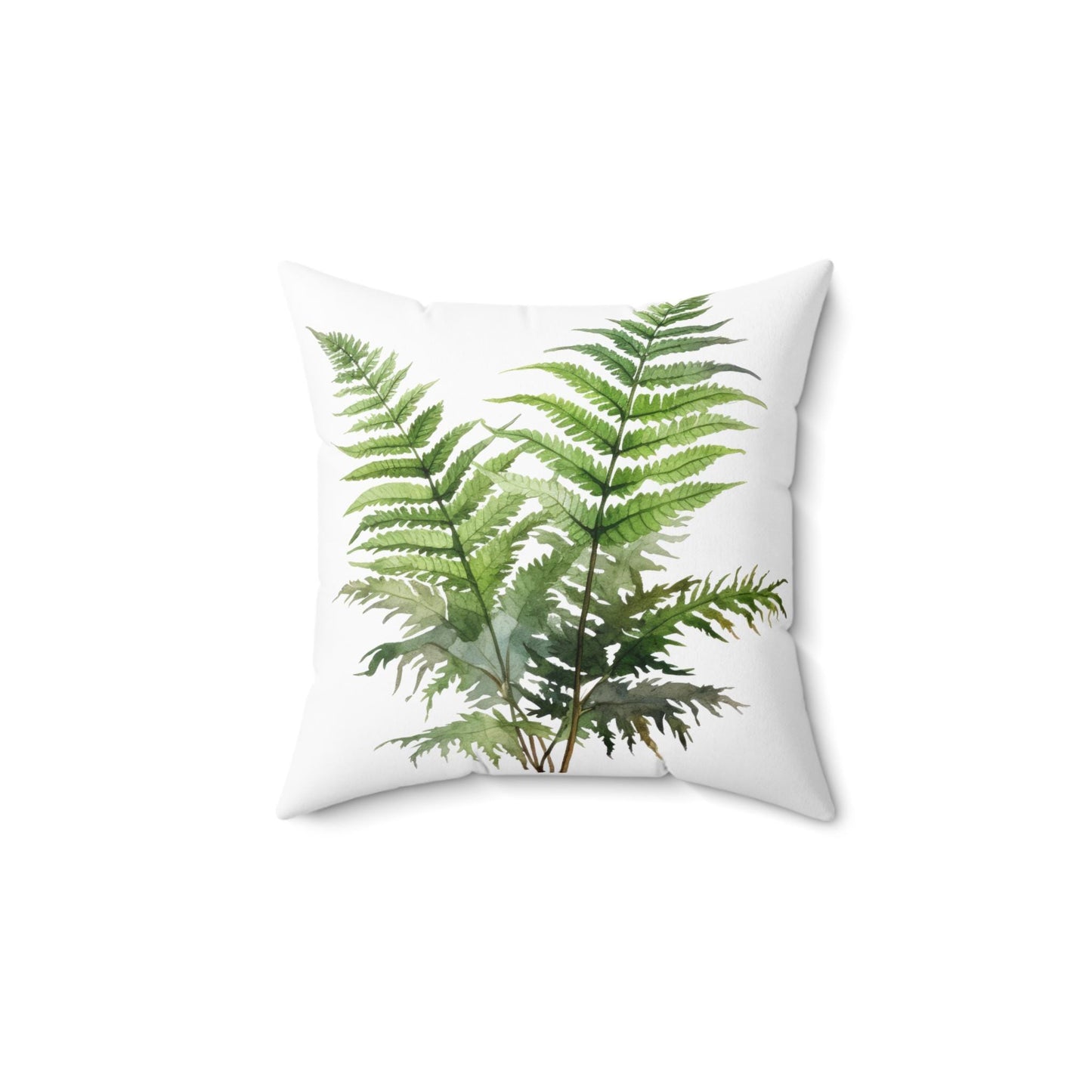 Botanical Fern Square Pillow - Plant Lover Decor, Nature Inspired, Home Accent, Eco-Friendly Gift, Living Room, Cozy Vibe