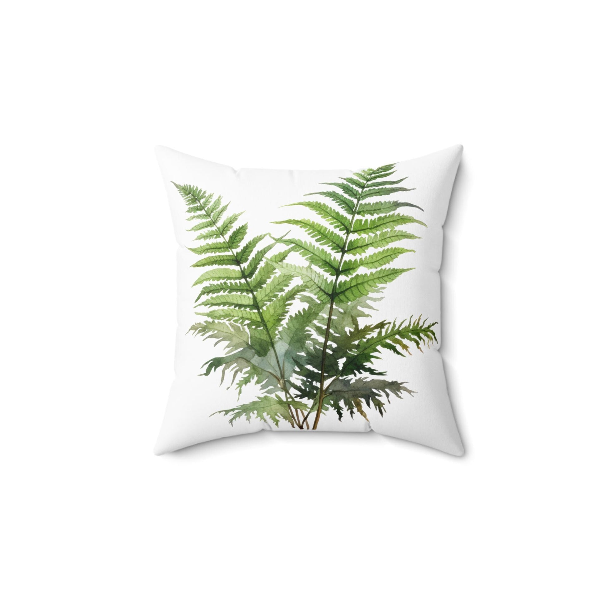 Botanical Fern Square Pillow - Plant Lover Decor, Nature Inspired, Home Accent, Eco-Friendly Gift, Living Room, Cozy Vibe
