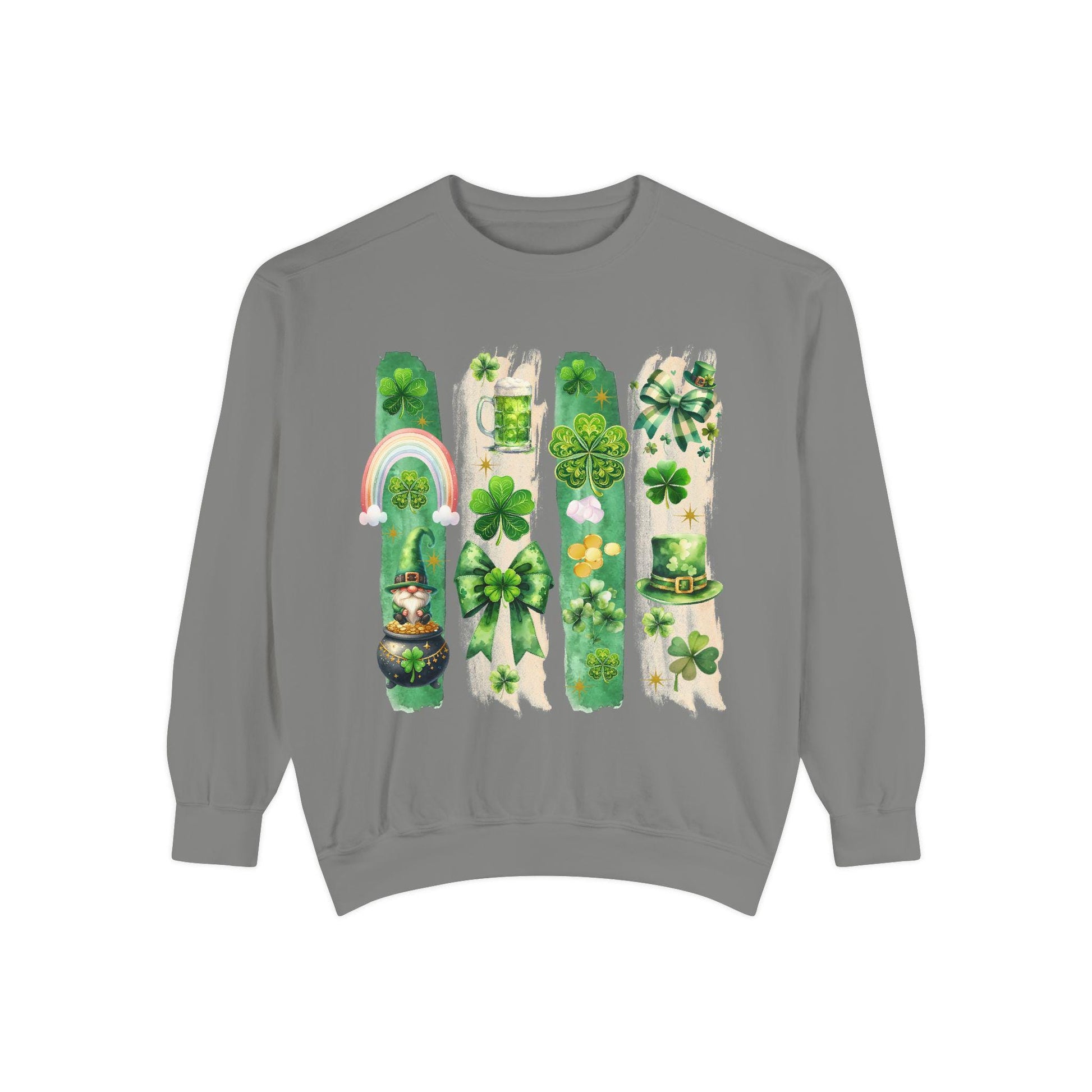 St. Patrick's Day Sweatshirt, Unisex Shamrock Sweater, Lucky Green Sweatshirt, Holiday Fashion, Cozy Gift Idea, Comfort Colors Sweatshirt