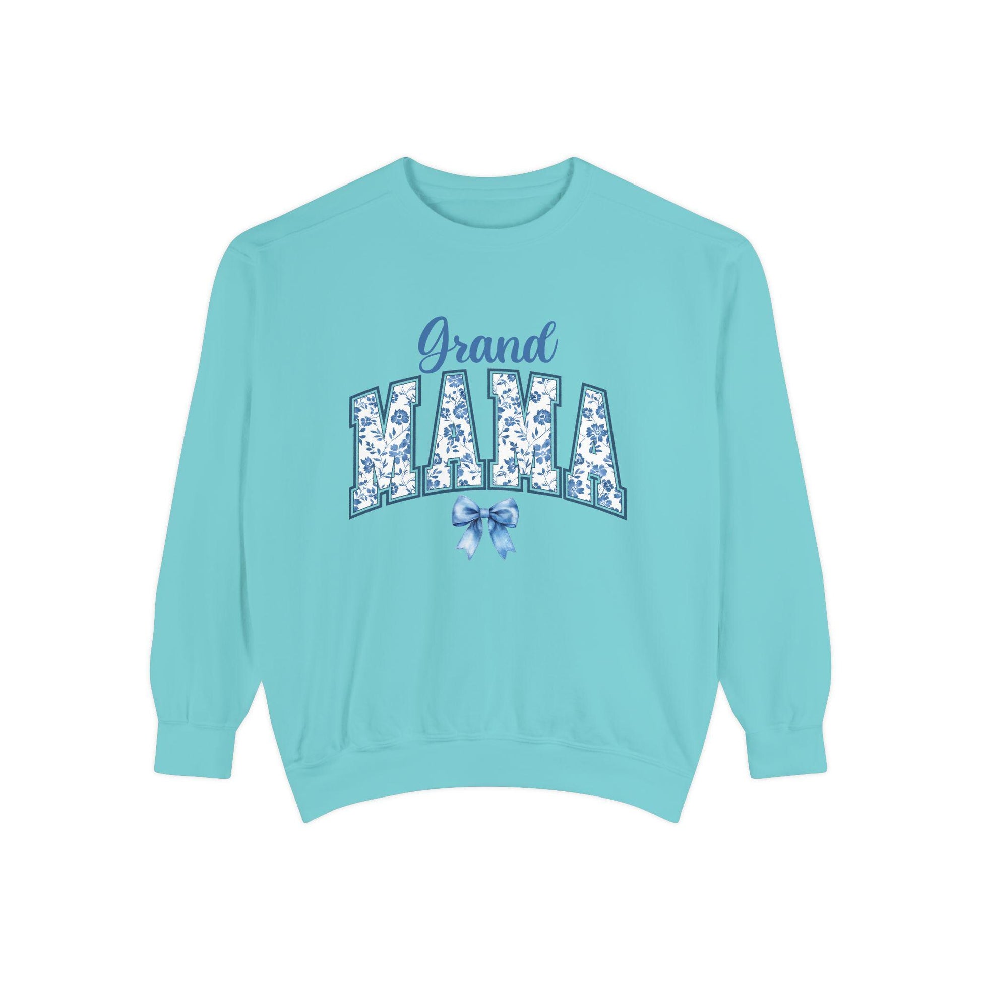 Floral Grand Mama Sweatshirt, Gift for Grandmother, Cozy Family Sweatshirt, Unique Grandma Apparel, Mother's Day Present