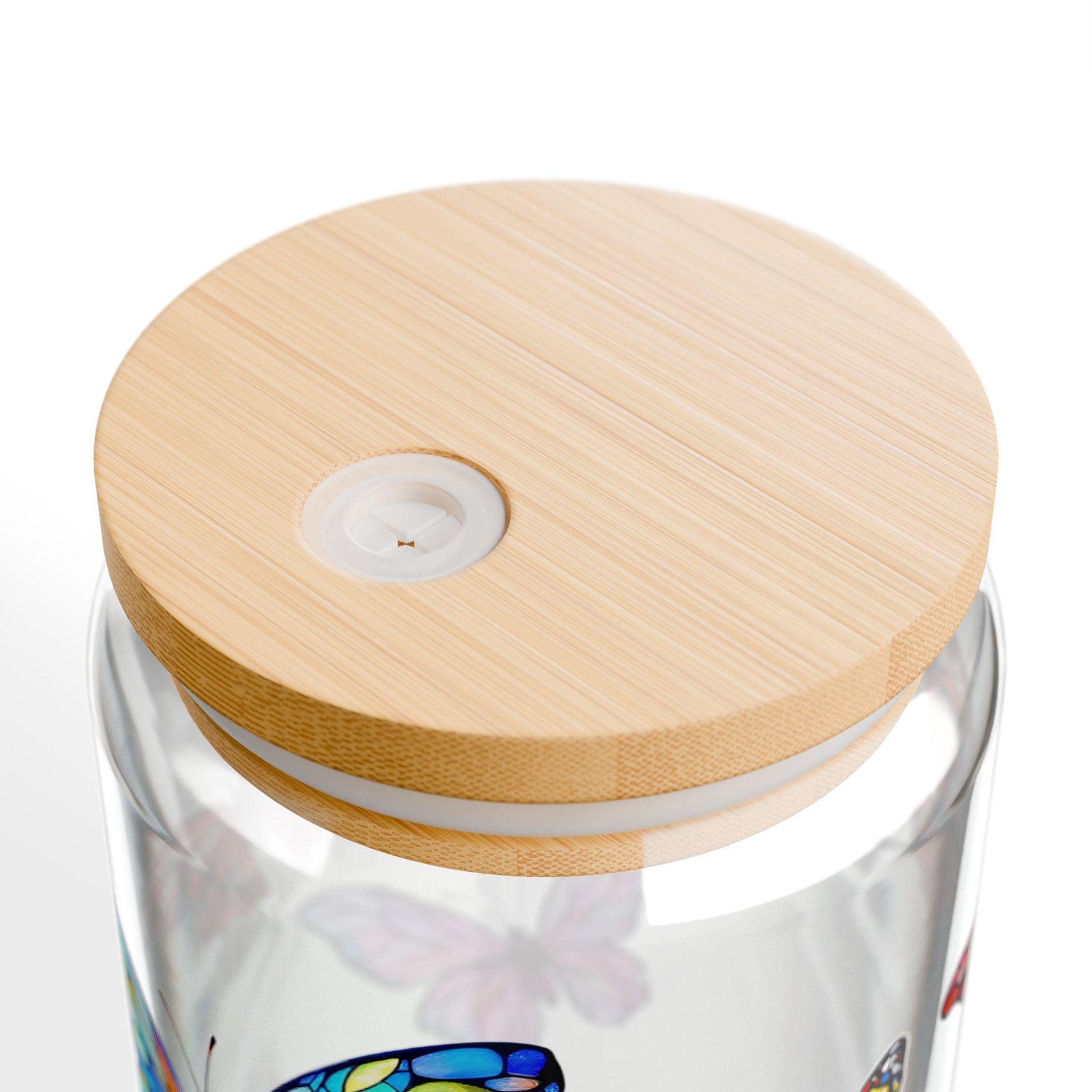 Butterfly Sipper Glass, 16oz: | Eco-Friendly Drinkware, Summer Sipper Glass