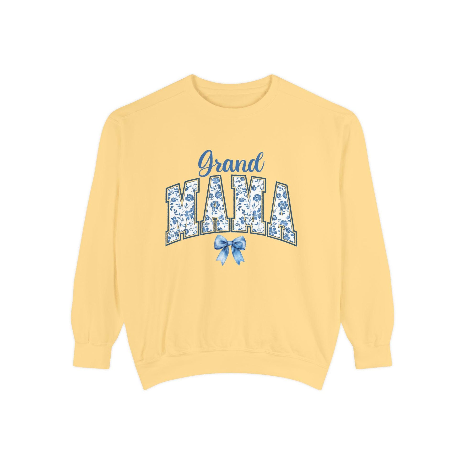 Floral Grand Mama Sweatshirt, Gift for Grandmother, Cozy Family Sweatshirt, Unique Grandma Apparel, Mother's Day Present