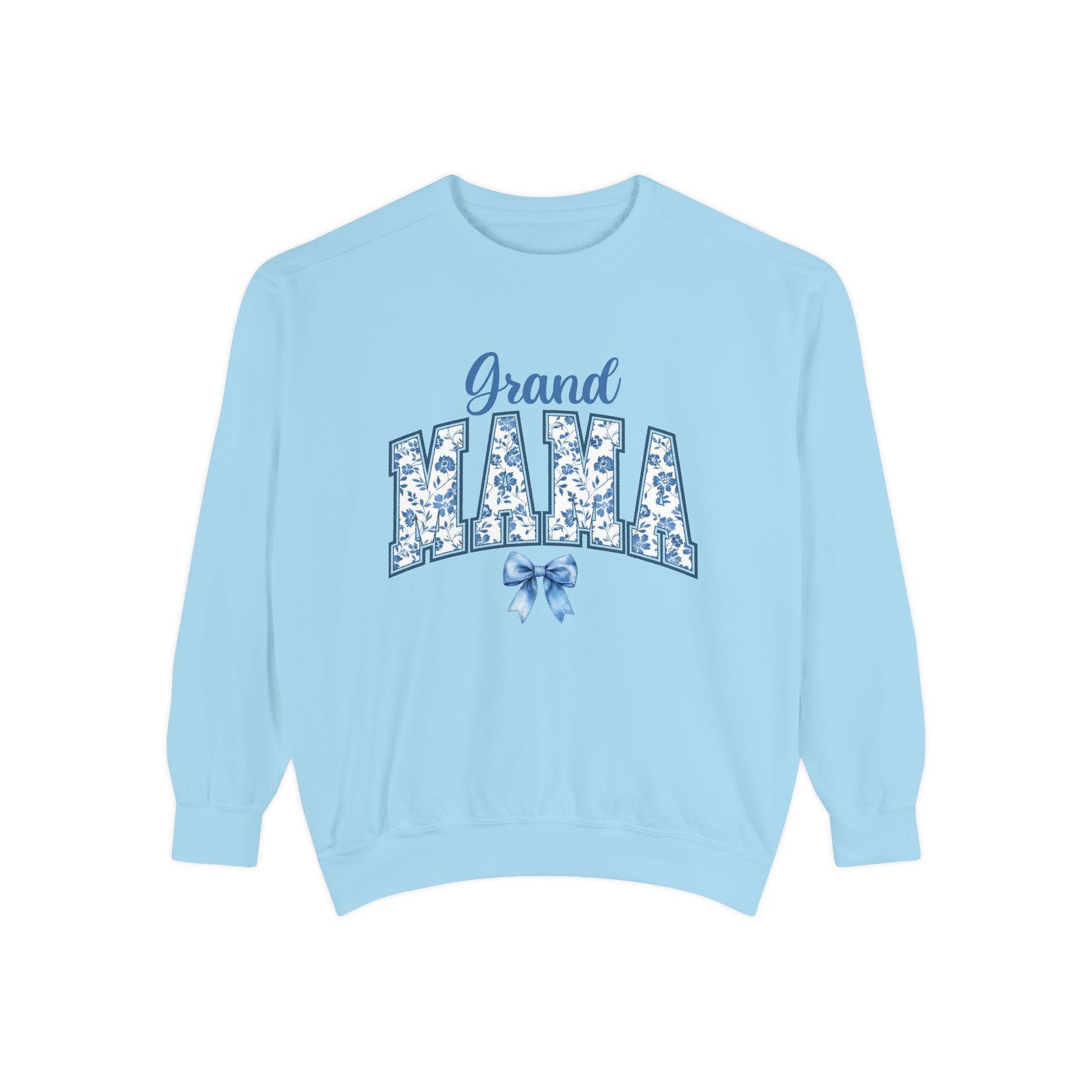 Floral Grand Mama Sweatshirt, Gift for Grandmother, Cozy Family Sweatshirt, Unique Grandma Apparel, Mother's Day Present