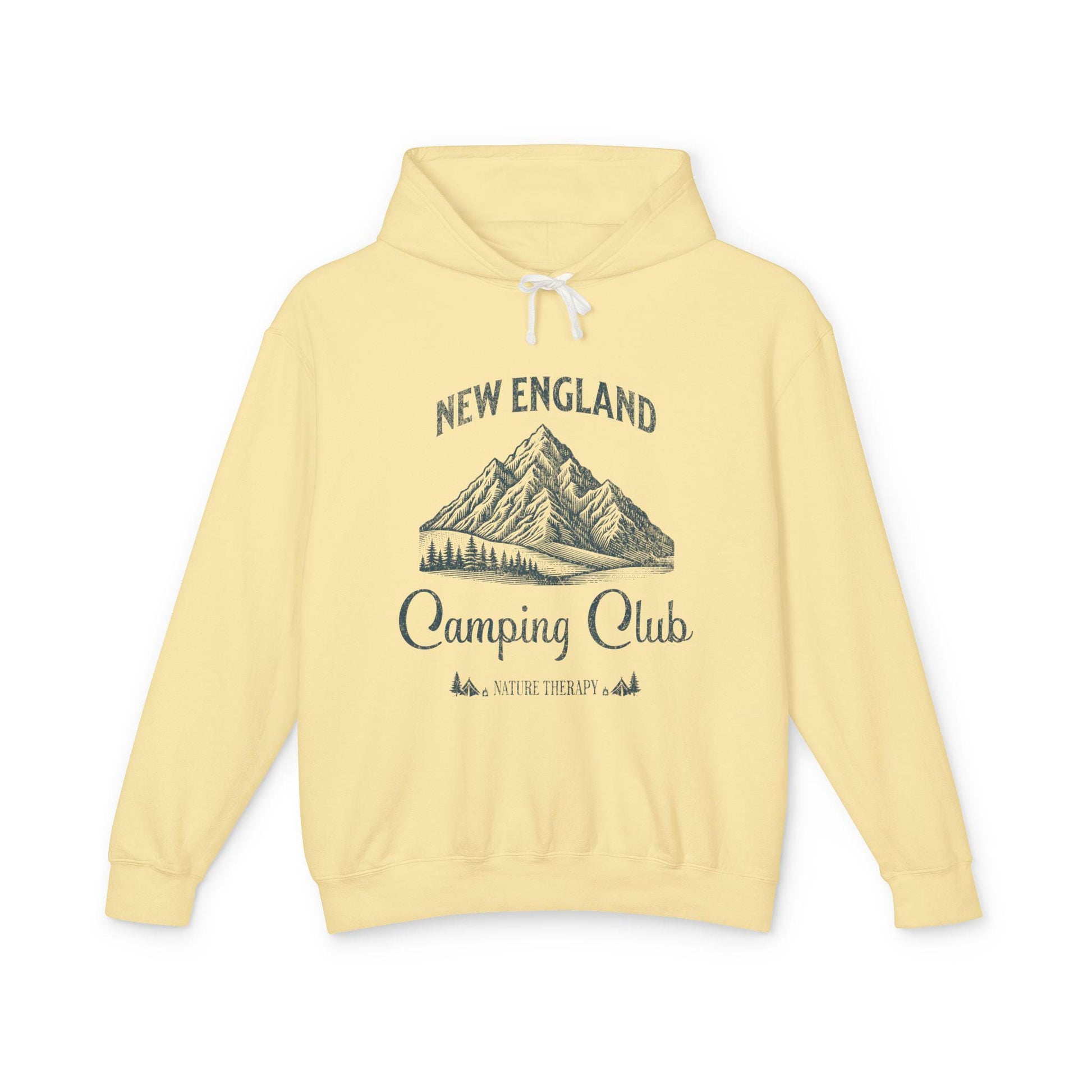 New England Camping Club Hooded Sweatshirt, Adventure Apparel, Nature Lover Gift, Outdoor Hoodie, Travel Clothing, Summer Camp Gear