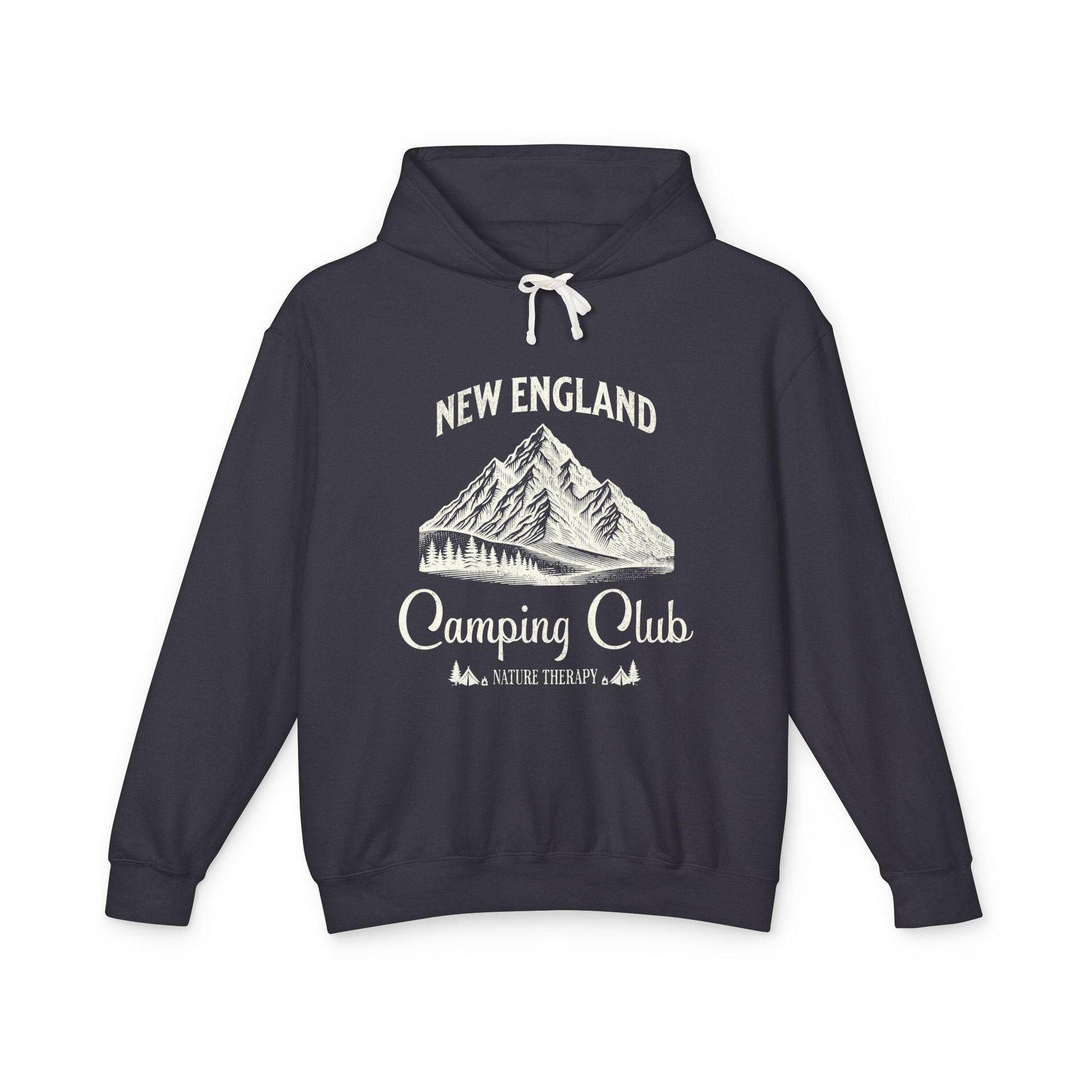 New England Camping Club Hooded Sweatshirt, Adventure Apparel, Nature Lover Gift, Outdoor Hoodie, Travel Clothing, Summer Camp Gear