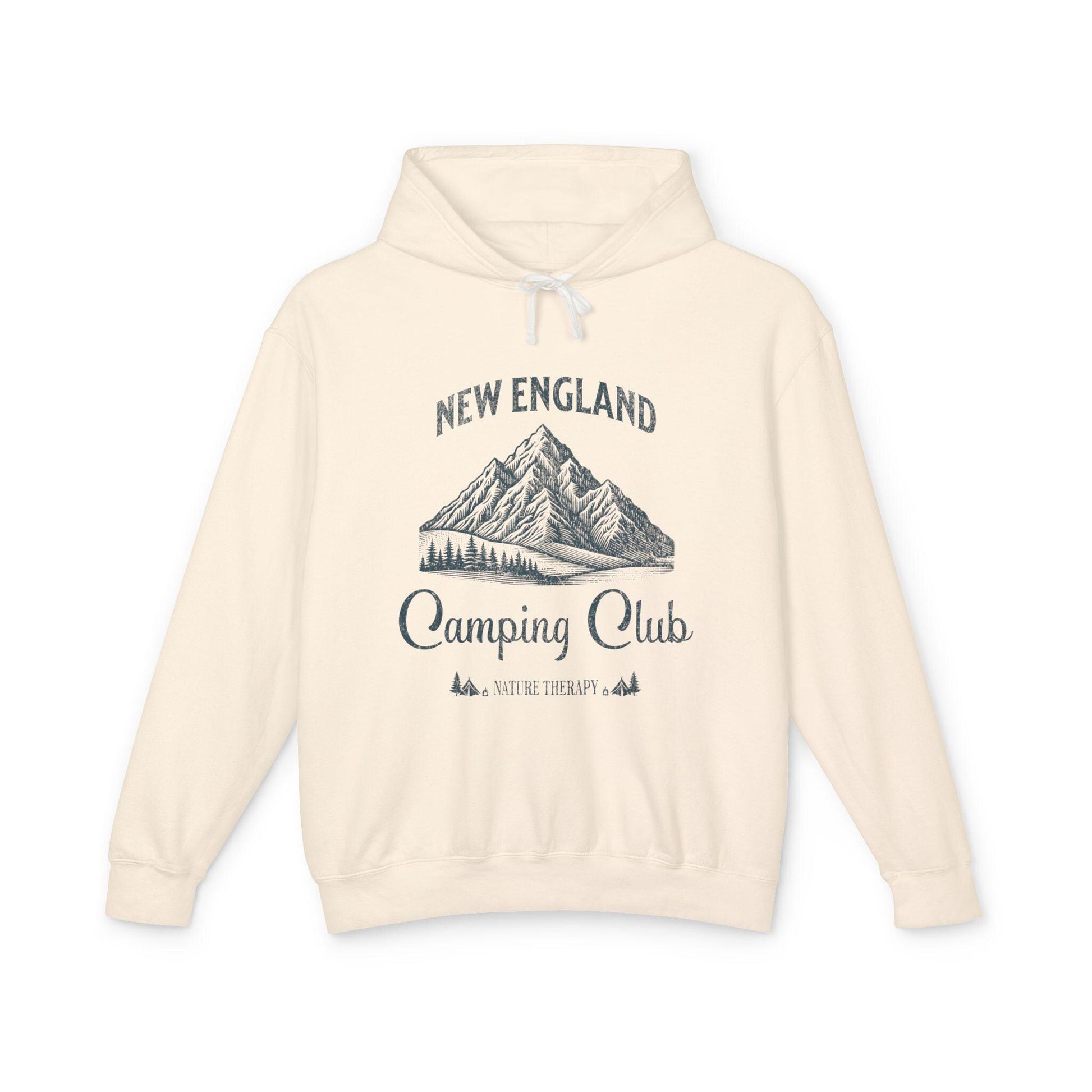 New England Camping Club Hooded Sweatshirt, Adventure Apparel, Nature Lover Gift, Outdoor Hoodie, Travel Clothing, Comfort Colors Hoodie