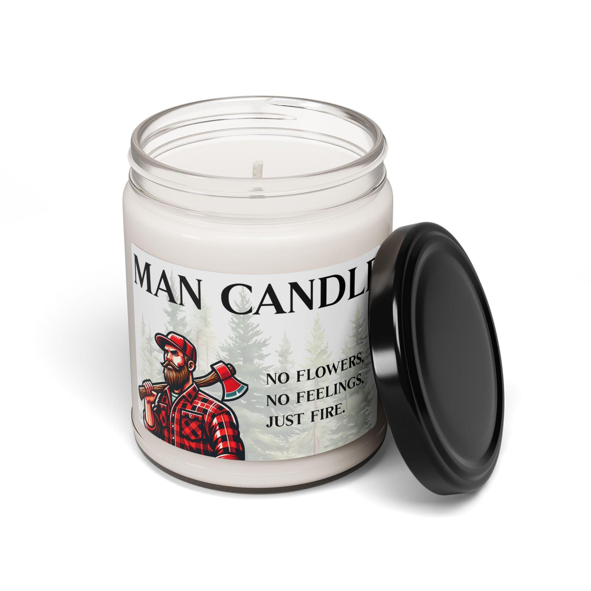 Man Candle! Scented Soy Candle, Ideal for Gifts, Home Decor, Relaxation, Father's Day, or Birthday Celebrations