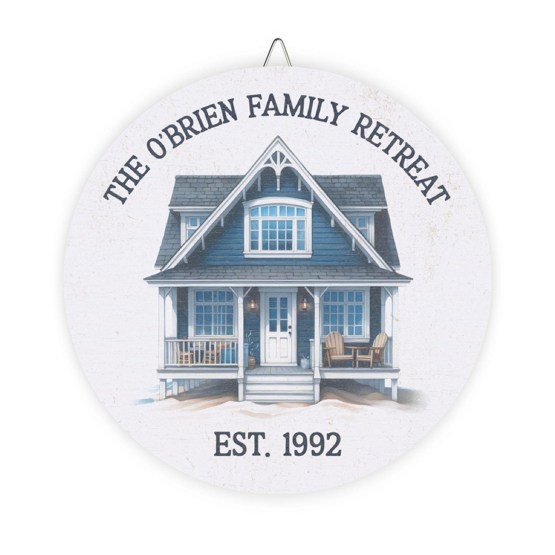 Personalized Family Retreat Wood Sign, Custom Home Decor, Rustic Gift for Home, Housewarming Sign, Vacation Home Decor, Maritime Living