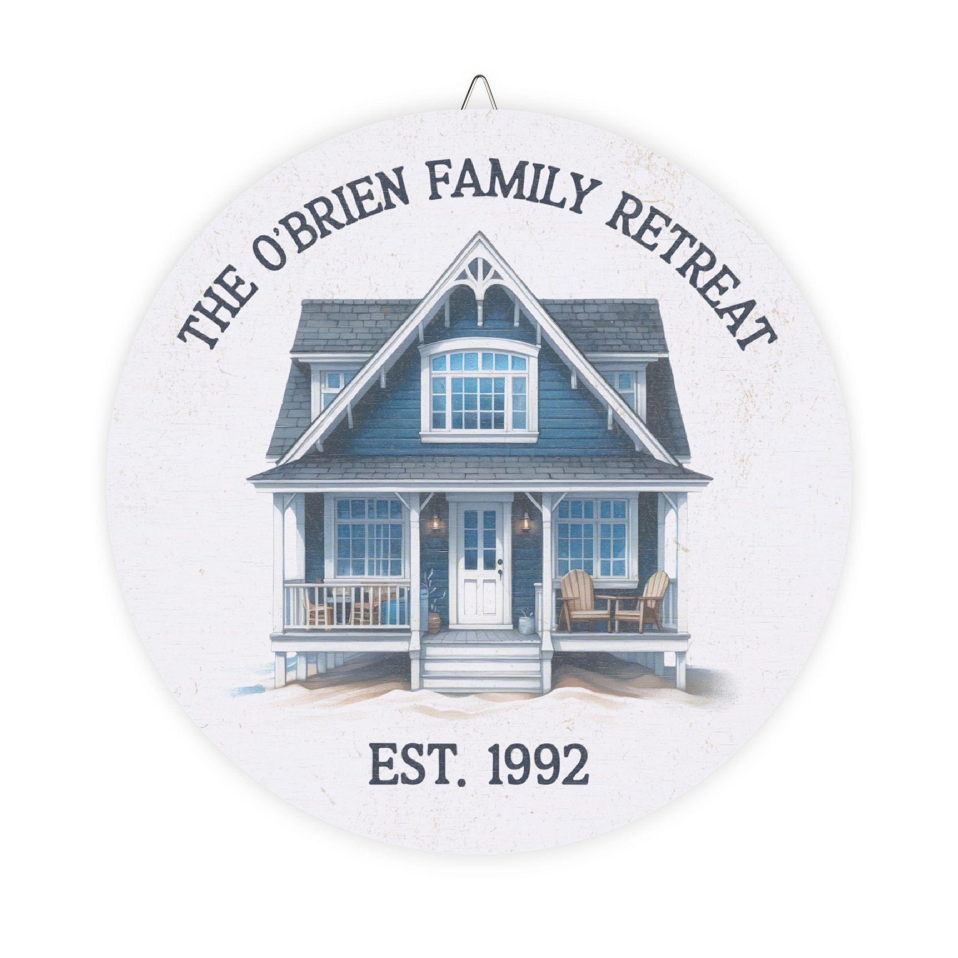 Personalized Family Retreat Wood Sign, Custom Home Decor, Rustic Gift for Home, Housewarming Sign, Vacation Home Decor, Maritime Living
