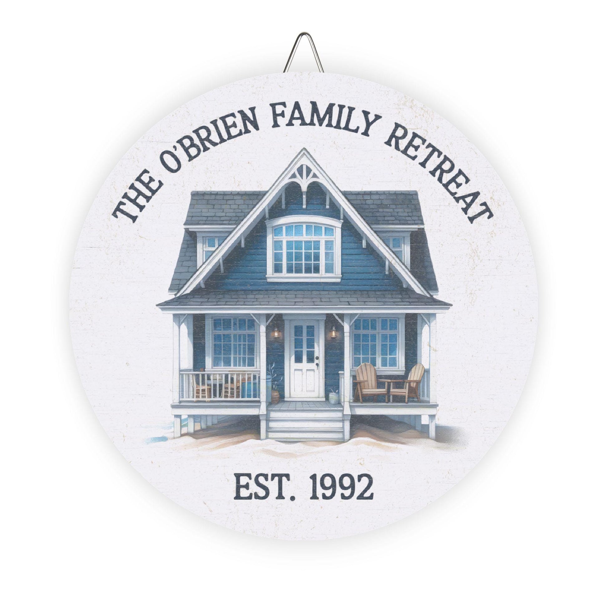Personalized Family Retreat Wood Sign, Custom Home Decor, Rustic Gift for Home, Housewarming Sign, Vacation Home Decor, Maritime Living