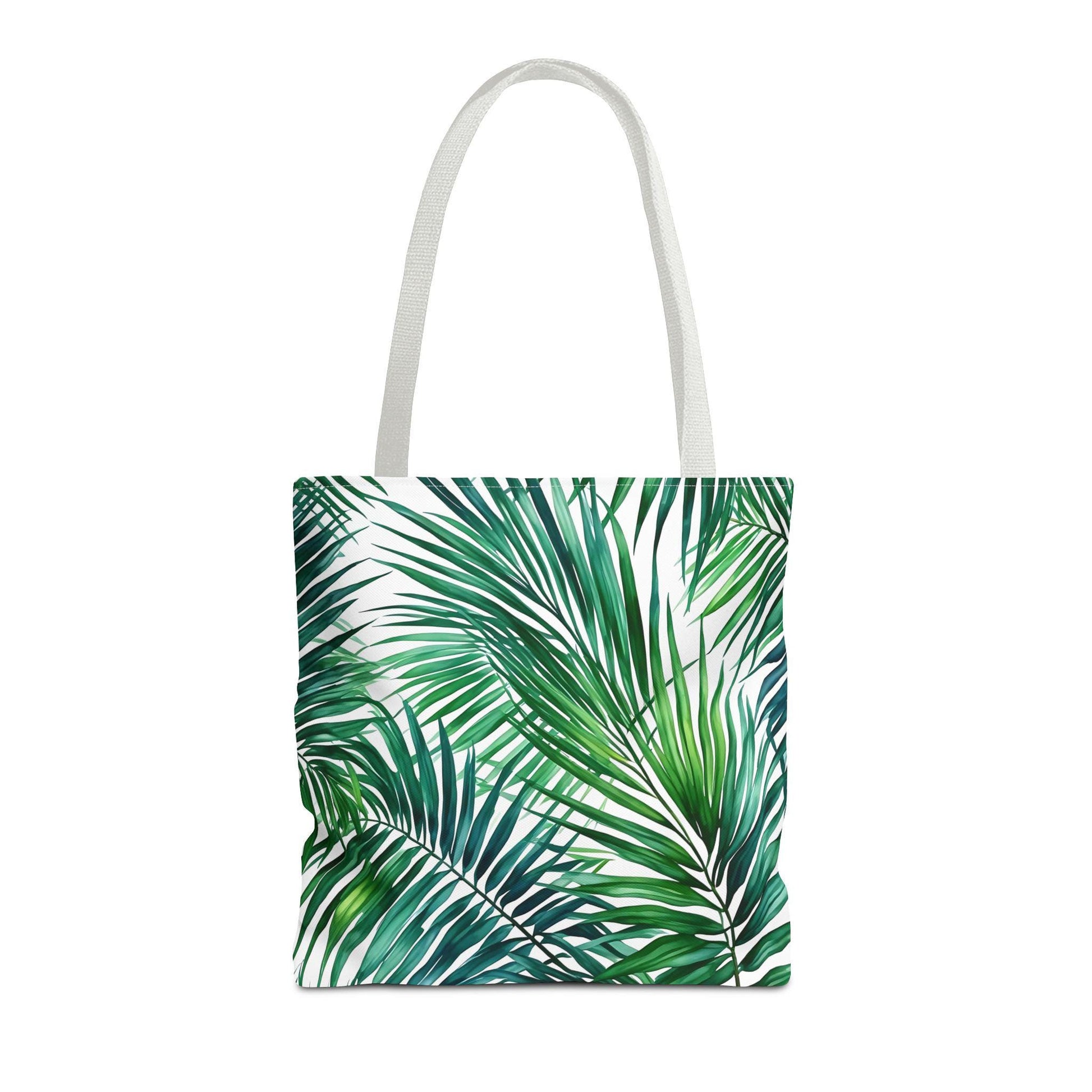 Tropical Palm Leaf Tote Bag, Eco-Friendly Shopping Bag, Summer Beach Tote, Stylish Grocery Bag, Gift for Plant Lovers