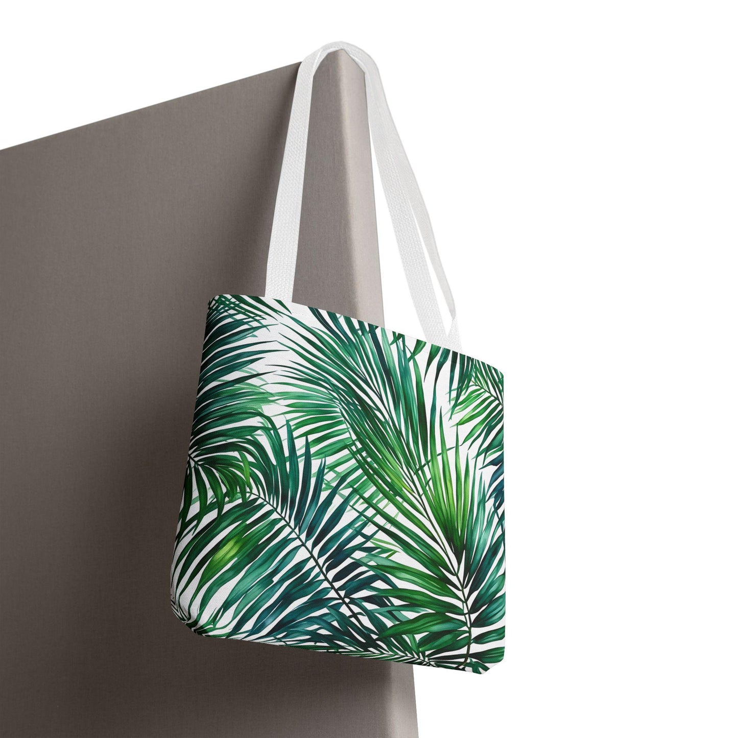 Tropical Palm Leaf Tote Bag, Eco-Friendly Shopping Bag, Summer Beach Tote, Stylish Grocery Bag, Gift for Plant Lovers